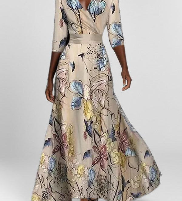 Mathilda | Elegants Set Maxi Midikleid Glamour für die Küste