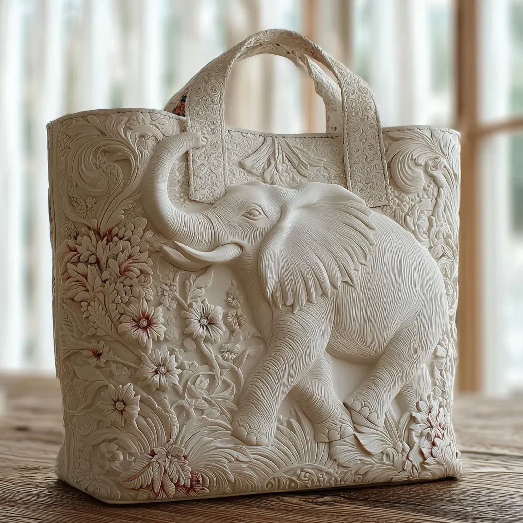 Damentasche mit Elefant – Zwei Größen
