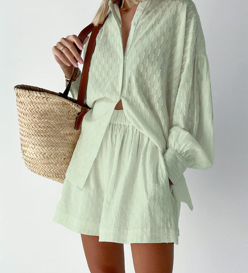 Marlene | Leichtes Blusen- und Shorts-Set