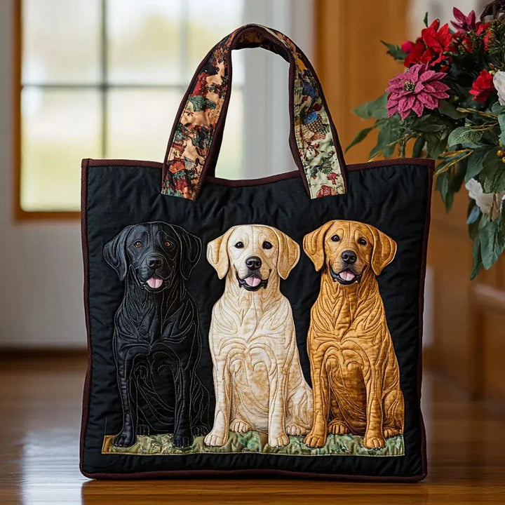 Handgefertigte Tasche drei Labrador – Geschenkidee