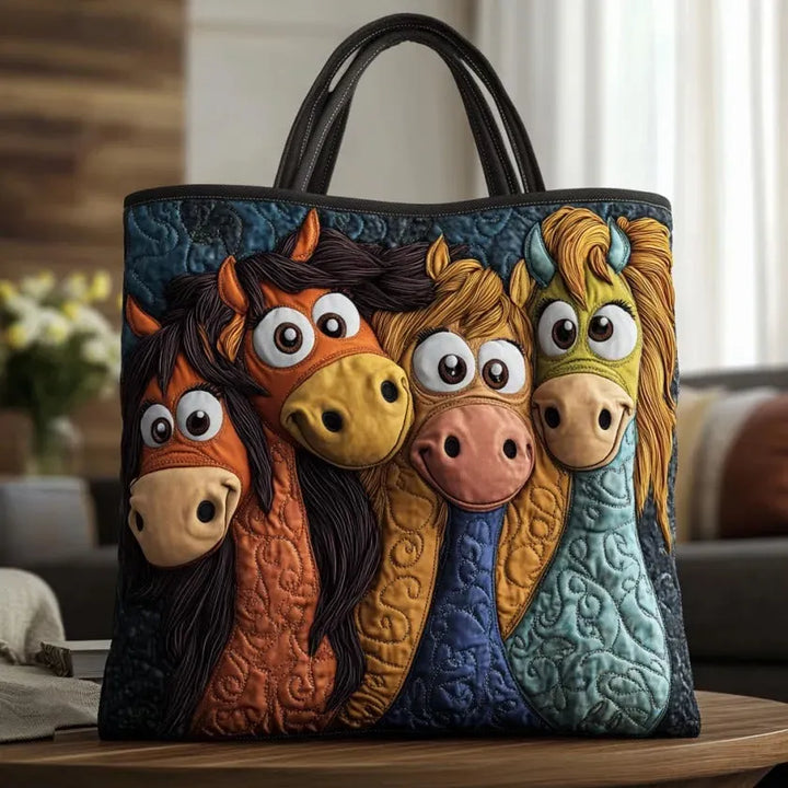 Gepolsterte Tasche mit magischen Ponys – Geräumig und Leicht