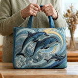 Handgefertigte Delfin-Tasche aus dem Ozean – Letzte Kollektion
