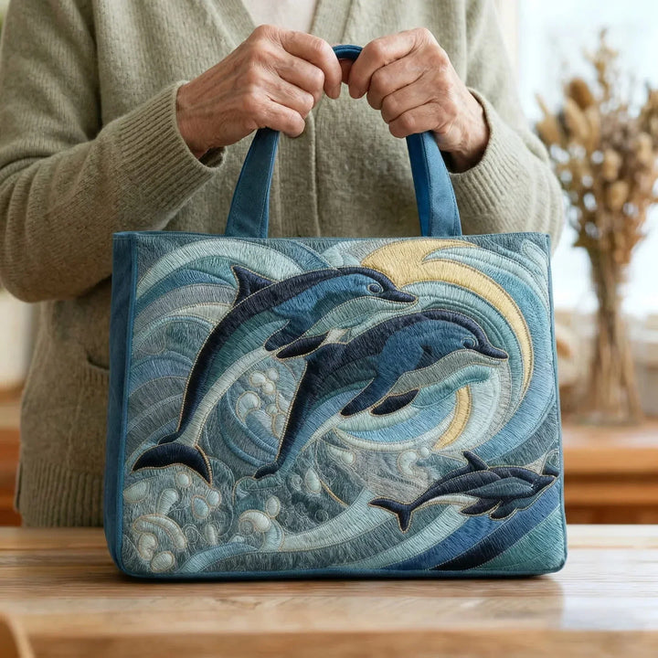 Handgefertigte Delfin-Tasche aus dem Ozean – Letzte Kollektion