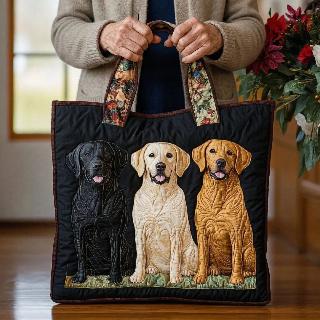 Handgefertigte Tasche drei Labrador – Geschenkidee