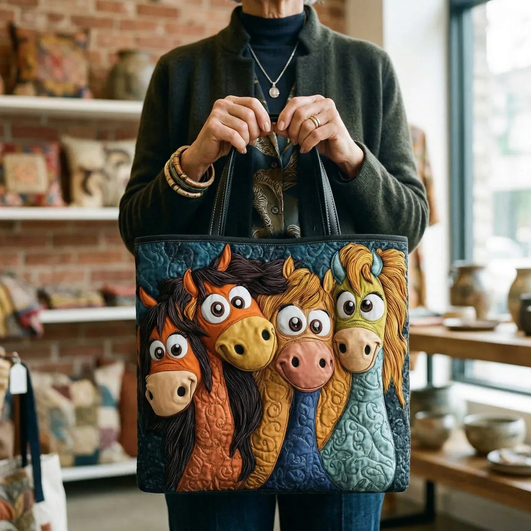 Gepolsterte Tasche mit magischen Ponys – Geräumig und Leicht