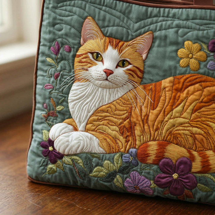 Gestepptes rotes Katzenhandtasche – Geräumig und Leicht