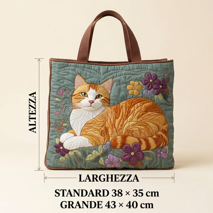 Gestepptes rotes Katzenhandtasche – Geräumig und Leicht