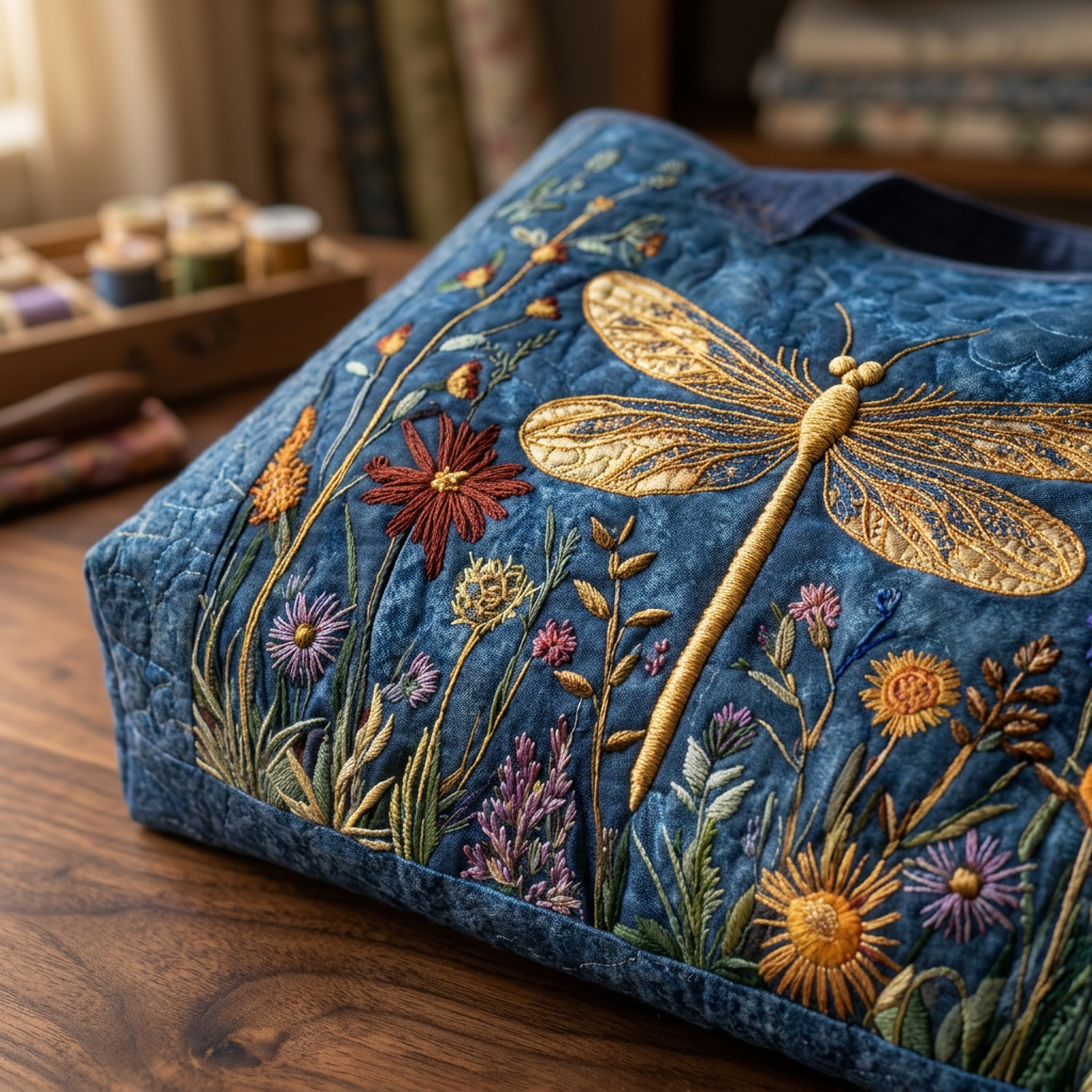 Damentasche goldene Libelle – Geräumig und Leicht
