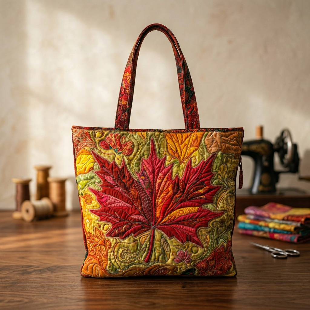 Handgefertigte Tasche Ahorn im Sonnenuntergang – Elegant und Praktisch