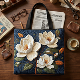 Blumenmuster Stepptasche zarte Magnolie – Zwei Größen