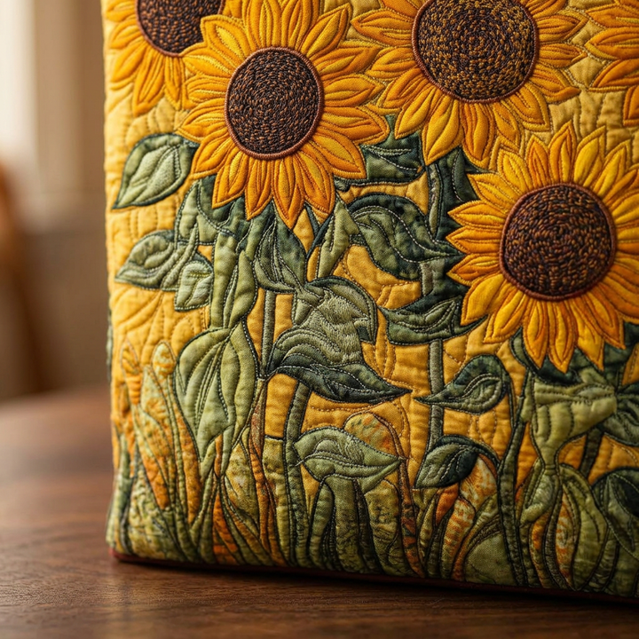 Handgefertigte Sonnenblumen-Tasche – Elegant und Praktisch