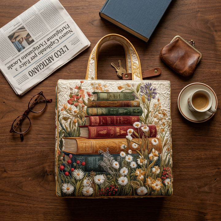 Handgefertigte Tasche mit Blumenmuster – Elegant und Praktisch