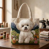 Handgefertigte Tasche mit magischem Hund – Geschenkidee