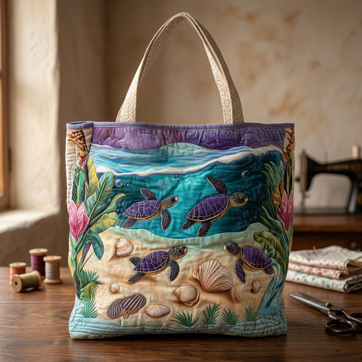 Gepolsterte Tasche mit Lagunen-Muster – Geräumig und Leicht