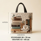 Handgefertigte Tasche mit Kaffeemuster – Zwei Größen