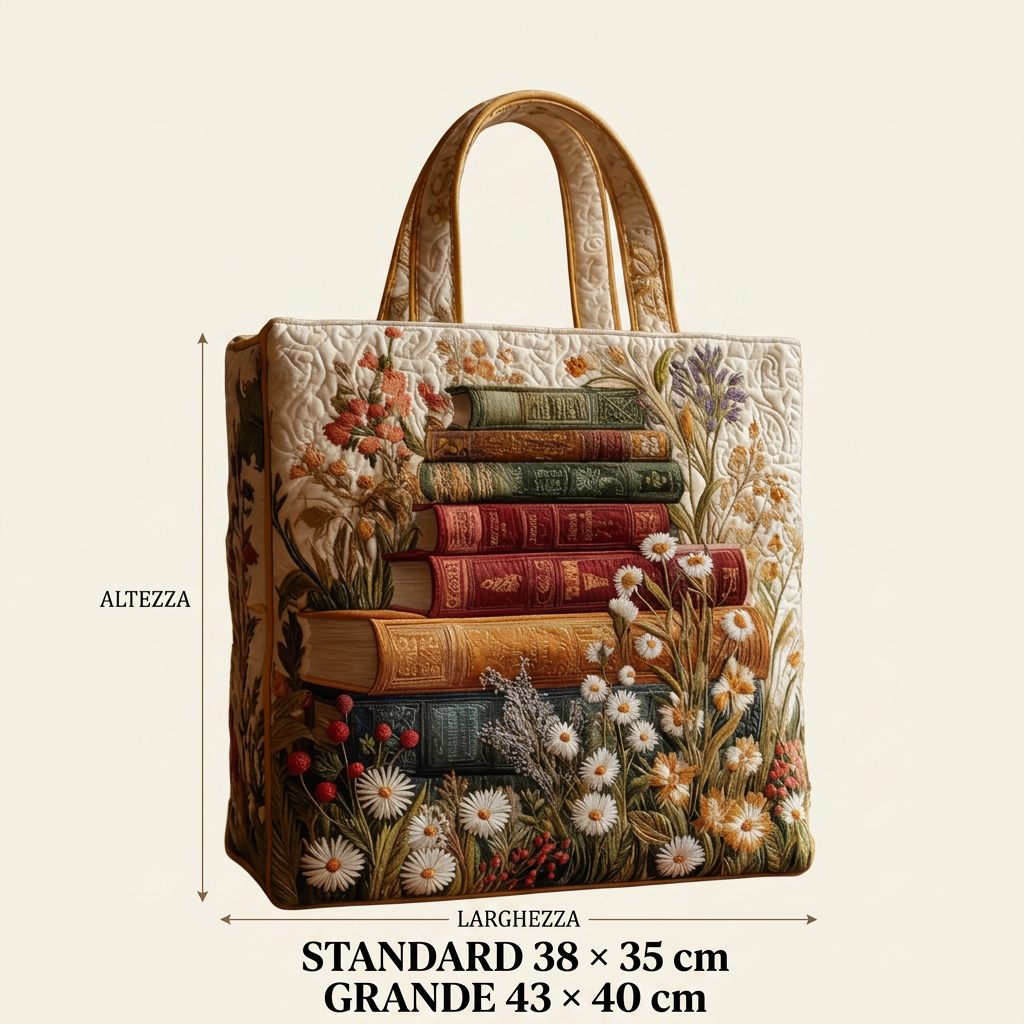 Handgefertigte Tasche mit Blumenmuster – Elegant und Praktisch