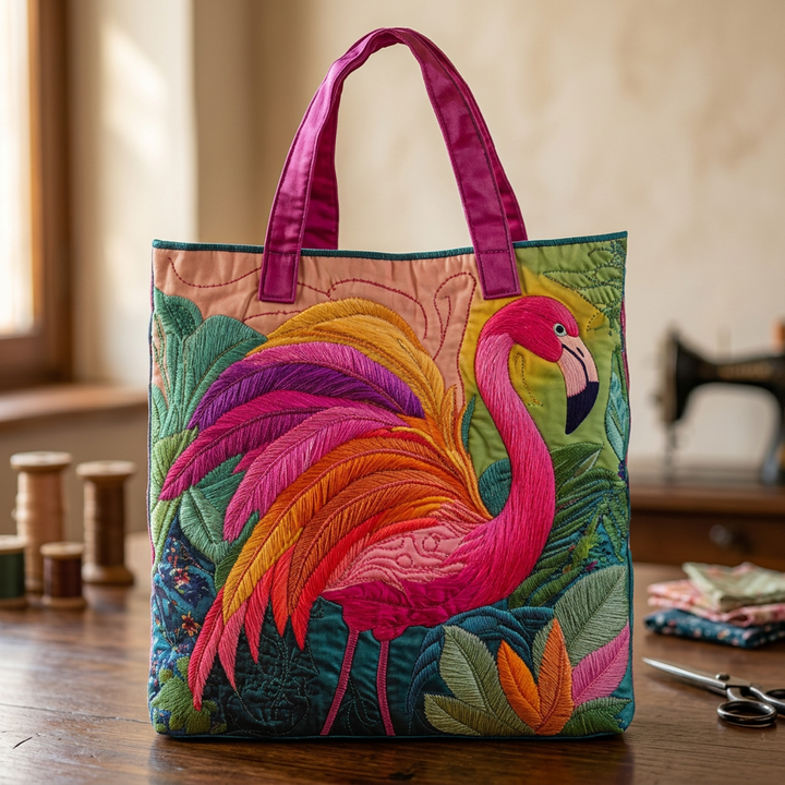Handgefertigte Regenbogen-Flamingo-Tasche – Geschenkidee
